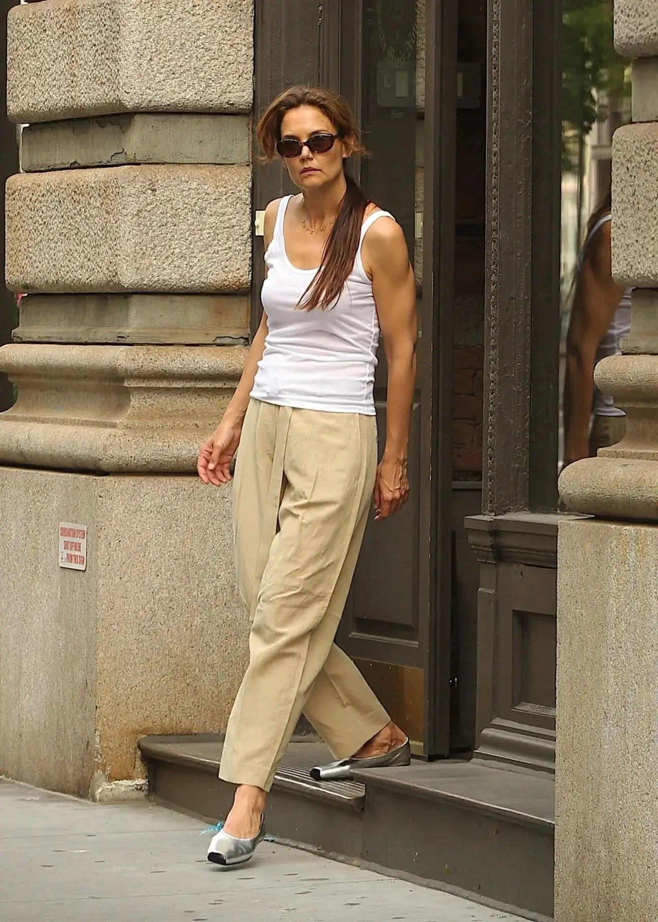 American actress Katie Holmes Photoshoot at Her Home in Manhattan